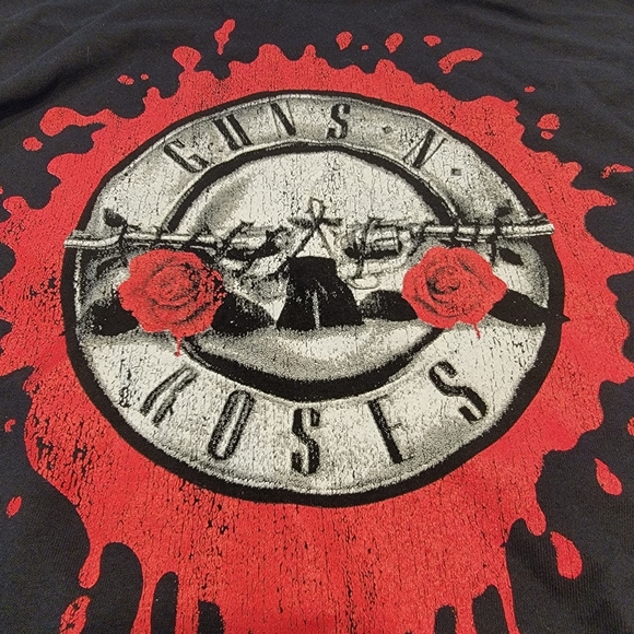 Guns N Roses 2021 Tour Official Merch Graphic Tee Long Sleeve Drip Graphic XXL - Picture 6 of 12